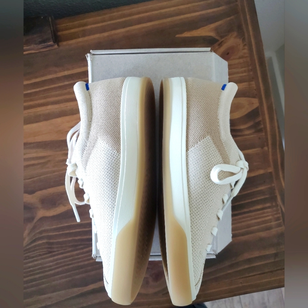 NWT Rothy's Lace Up Sneaker in Biscuit- Size 7 - Picture 8 of 10